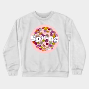 Blooming into Spring Fresh Pink Crewneck Sweatshirt